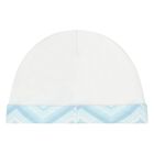 طقم أولاد هدايا أفرول بالشعار باللون الأزرق والأبيض, 1, hi-res