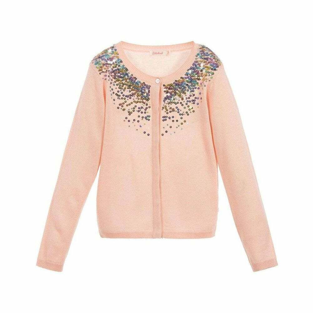 pink sequin sweater