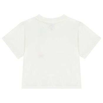 Girls White Flag T-Shirt
