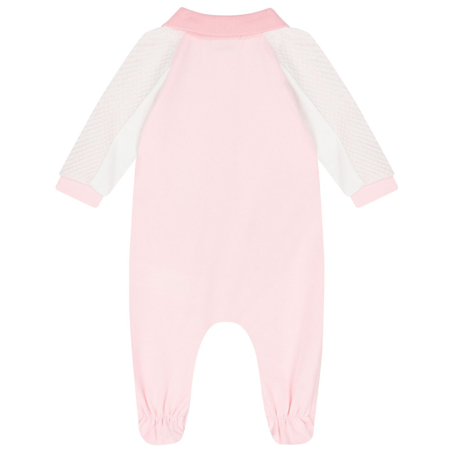Baby Girls Pink Logo Babygrow, 1, hi-res