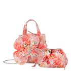 Girls Pink Floral Handbag , 1, hi-res