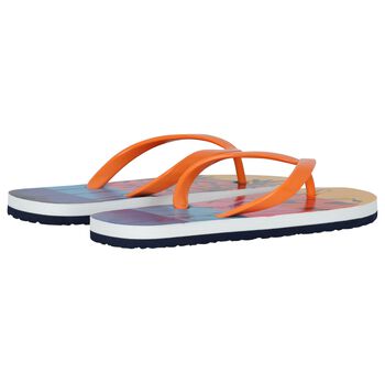 Boys Multi-Coloured Palm Tree Flip Flops