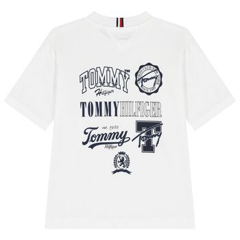 Boys White Logo T-Shirt