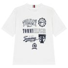 Boys White Logo T-Shirt, 1, hi-res