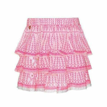 Girls Pink Ruffle Layered Skirt