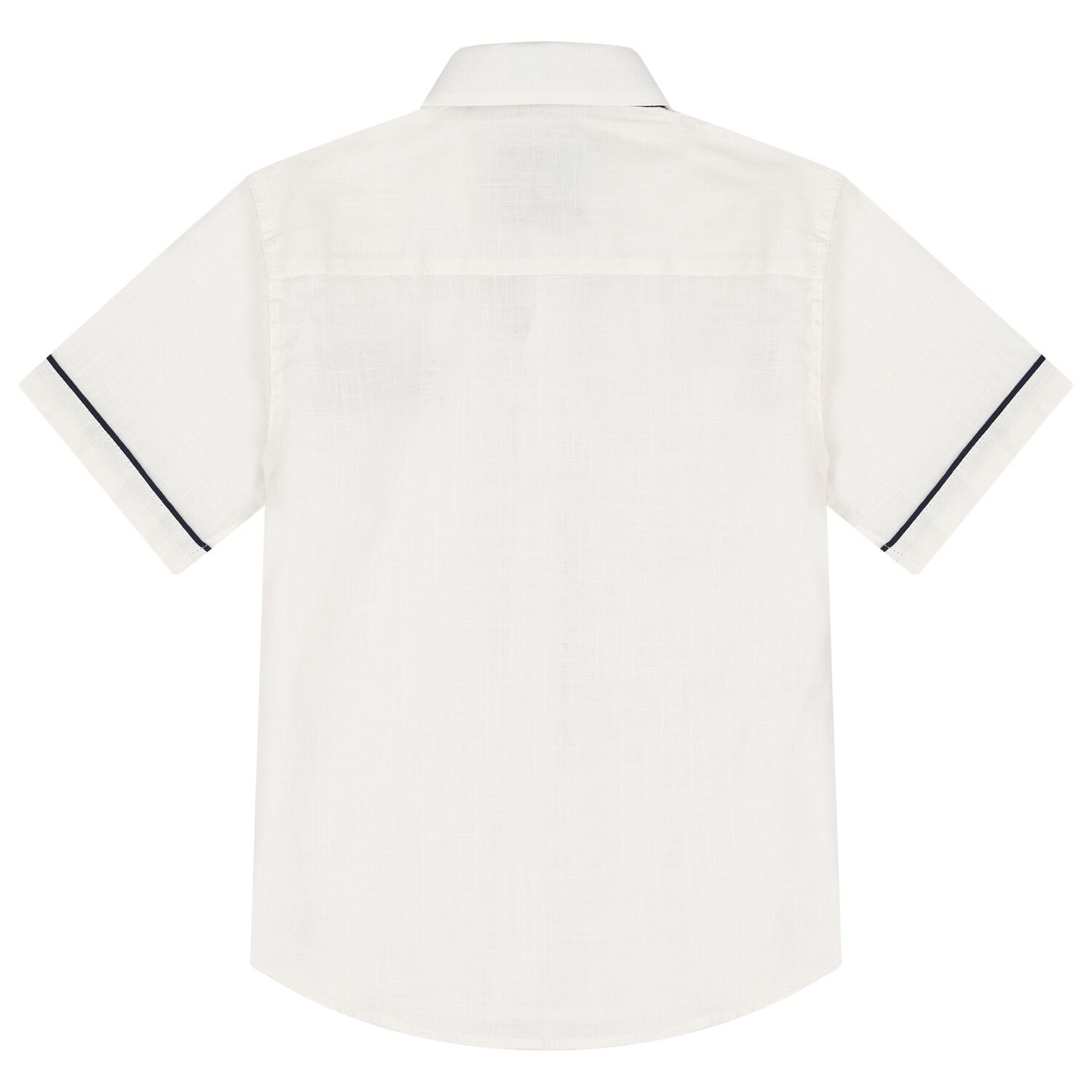 Boys Ivory & Navy Blue Short Set, 1, hi-res image number null