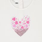 Girls White Heart Top, 1, hi-res
