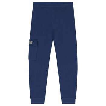 Boys Blue Logo Joggers