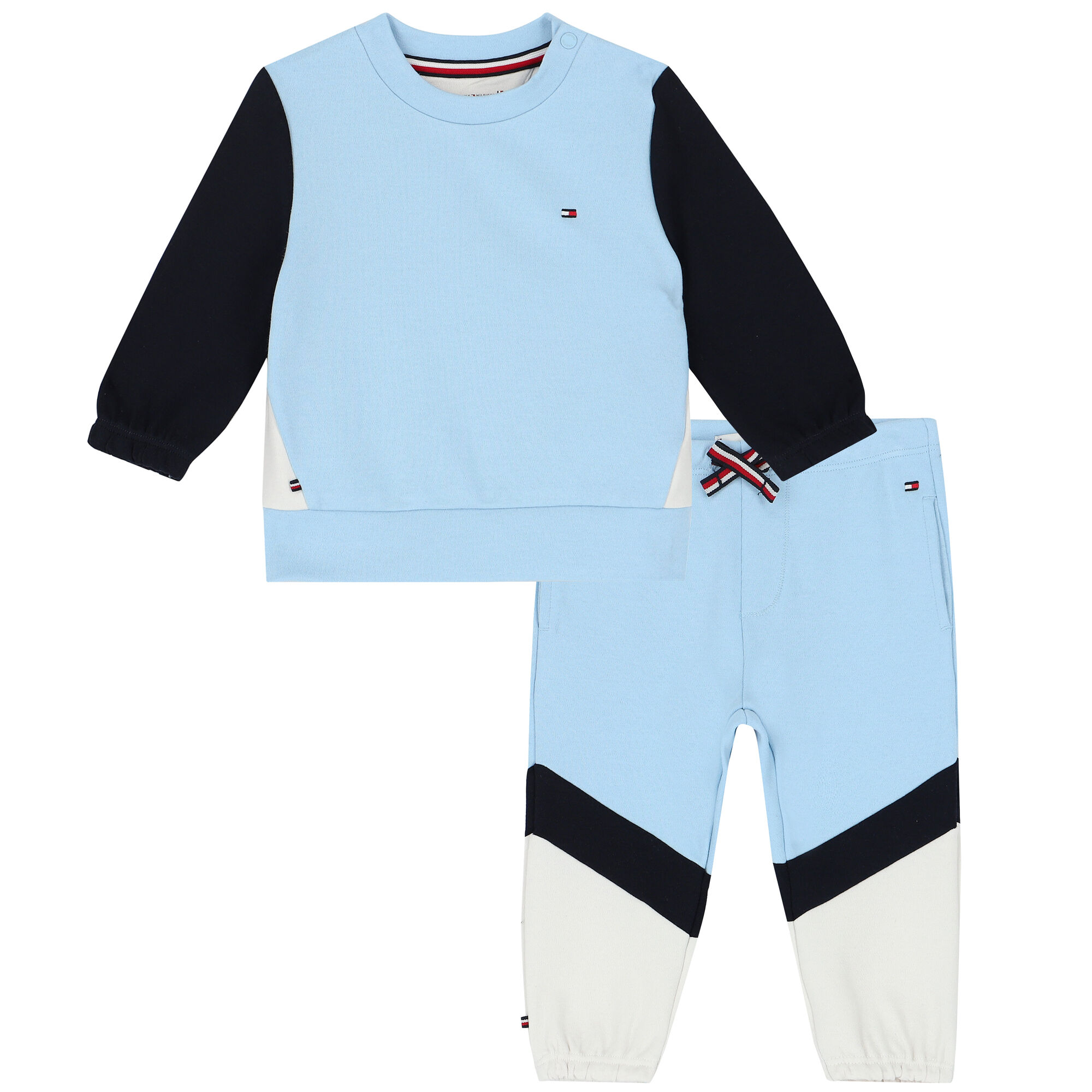 Tommy Hilfiger Baby Boys Blue Navy Colourblock Tracksuit Junior Couture USA