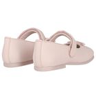 Younger Girls Pink Bow Ballerina Shoes, 2, hi-res