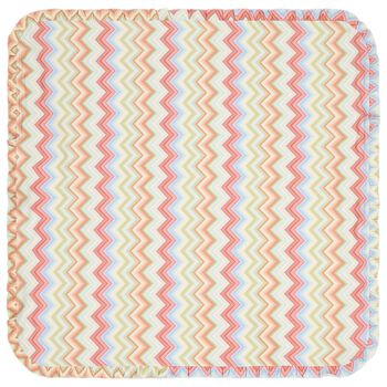 Multi-Coloured Zig Zag Baby Blanket