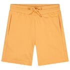 Boys White & Orange Shark Shorts Set, 2, hi-res