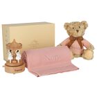 Girls Pink Musical Carousel Personalised Baby Gift Set, 3, hi-res