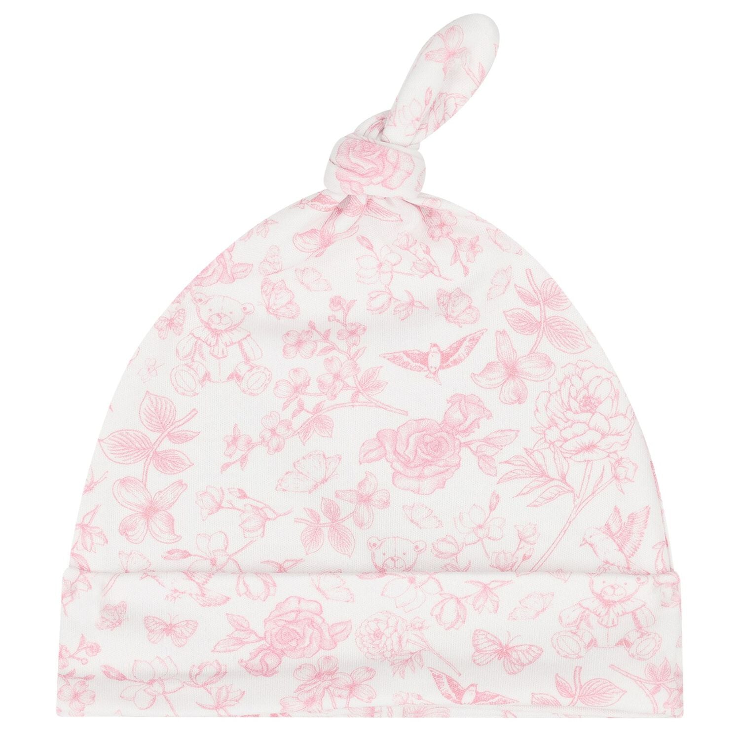 Baby Girls White & Pink Floral Babygrow Gift Set, 1, hi-res