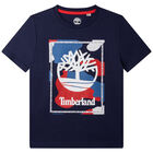 Boys Navy Logo T-Shirt, 2, hi-res