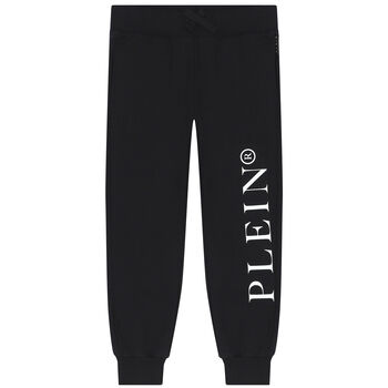 Boys Black Logo Joggers