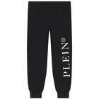 Boys Black Logo Joggers, 1, hi-res