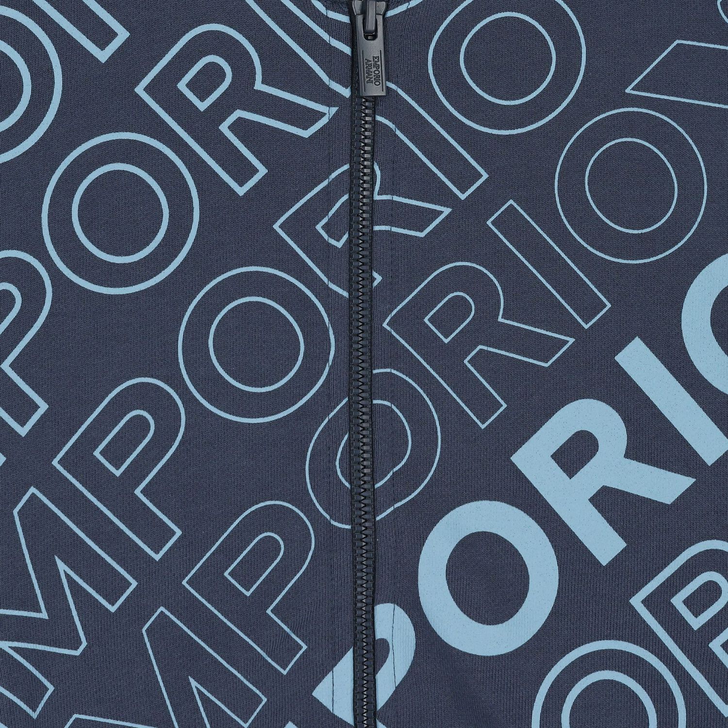 Boys Blue Logo Zip Up Top, 1, hi-res image number null