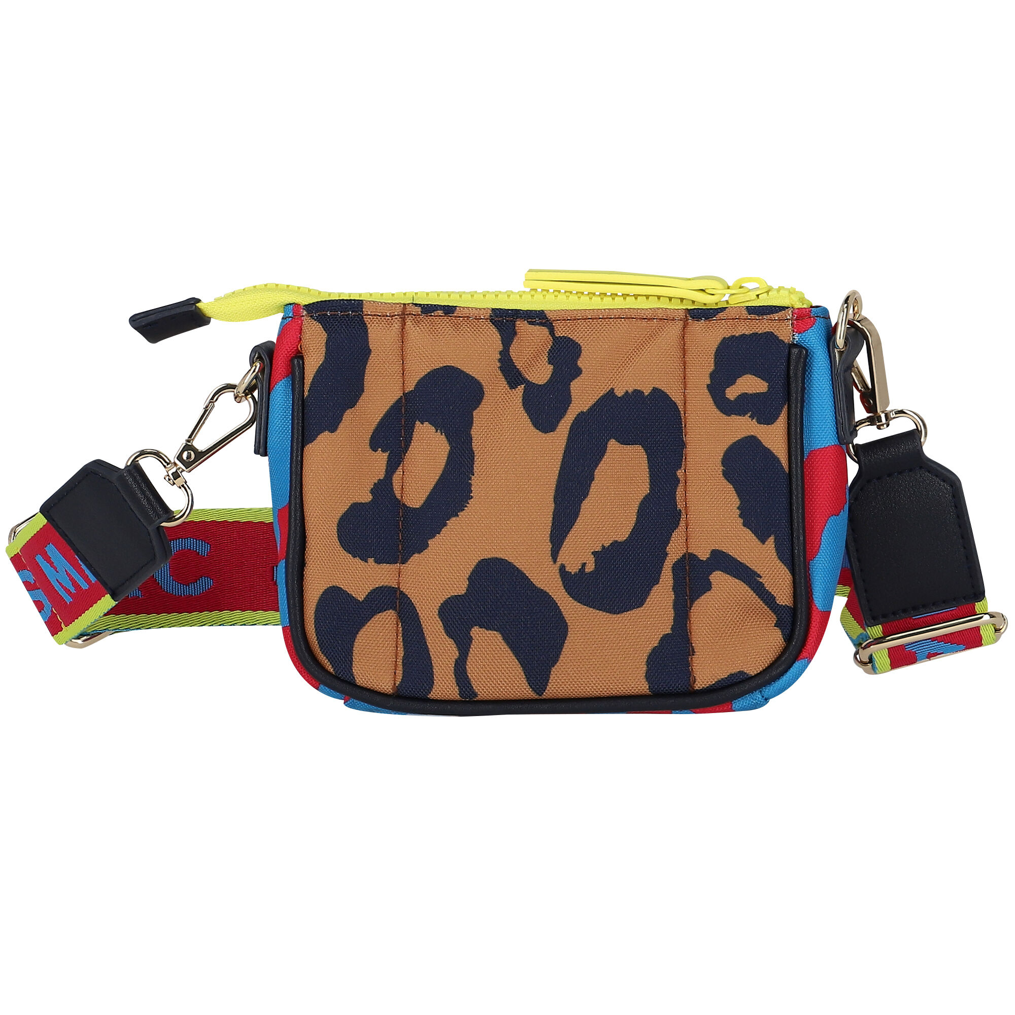 MARC JACOBS Girls Beige & Blue Leopard Print Shoulder Bag