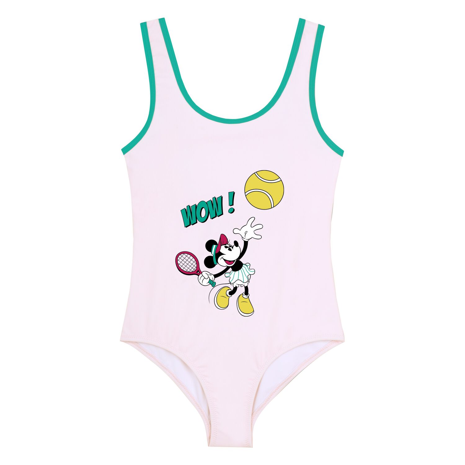 Girls Pink Disney Swimsuit, 1, hi-res