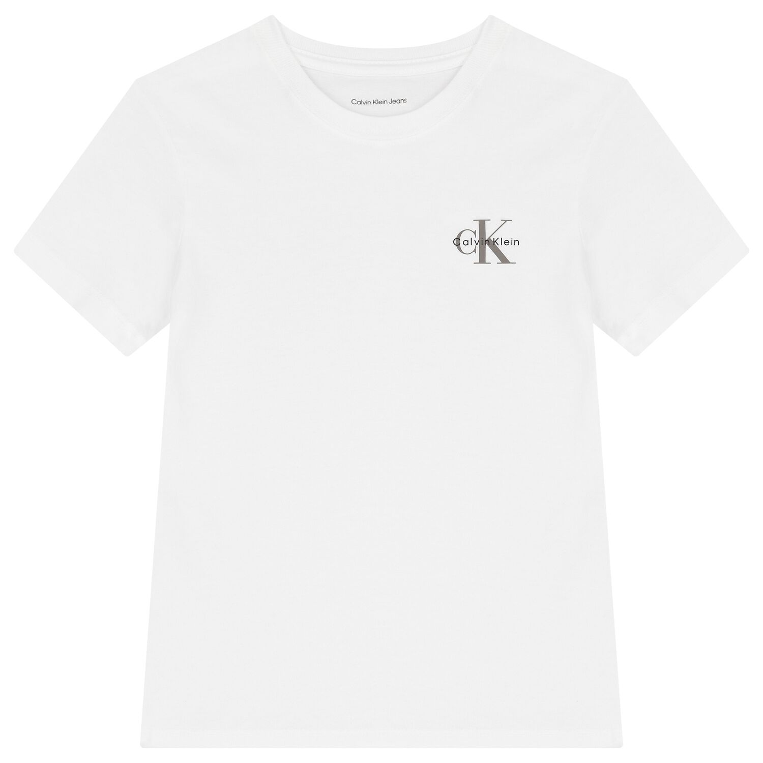 Boys White Logo T-Shirt, 2, hi-res