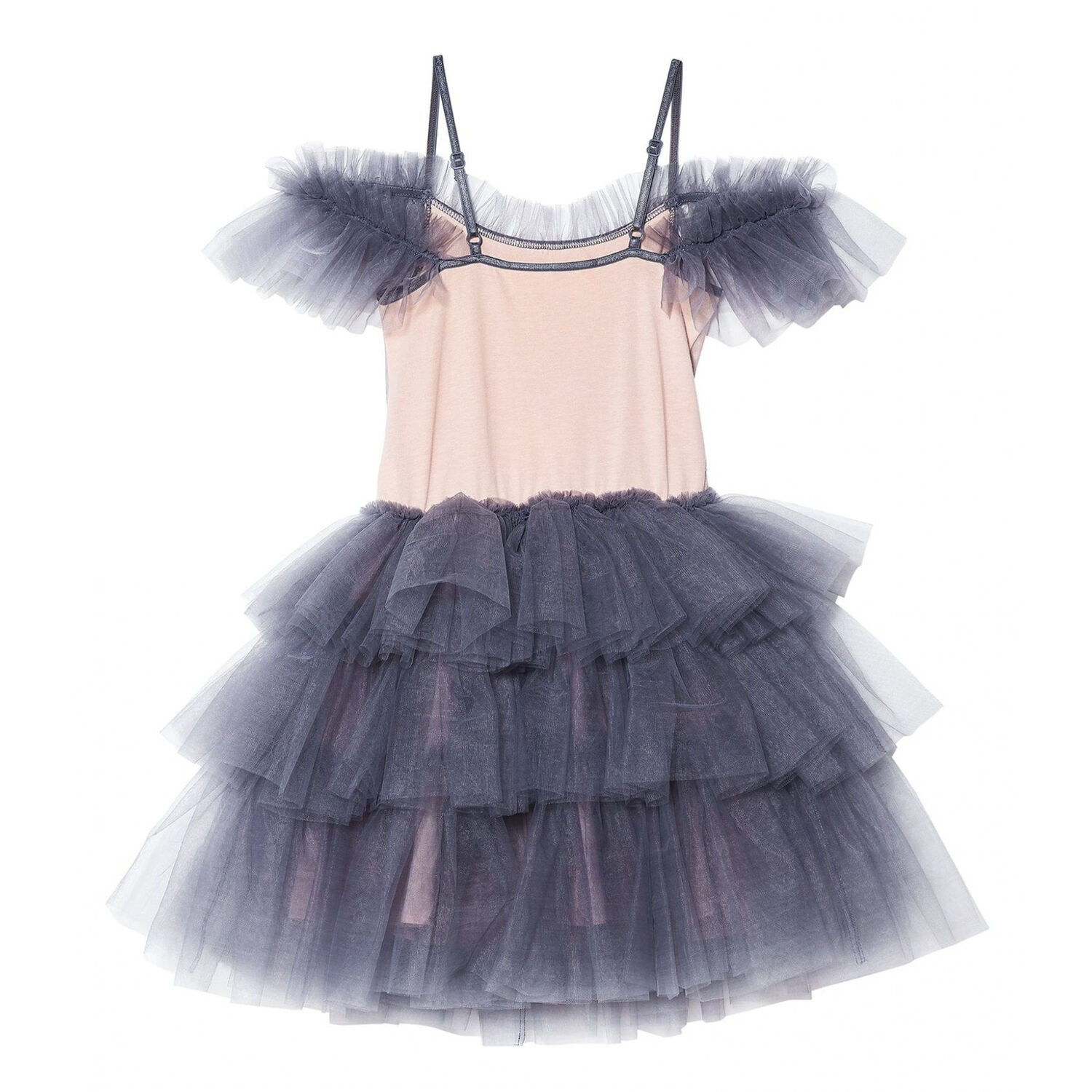 Girls Grey Stargazer Tutu Dress, 1, hi-res image number null