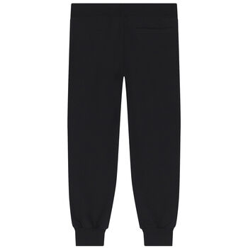 Boys Black Logo Joggers