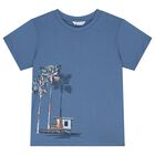 طقم شورت باللون الأزرق والأبيض و الكحلى للأولاد, 2, hi-res