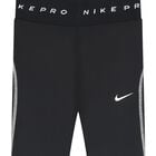 Girls Black Logo Leggings, 1, hi-res