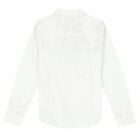 Girls White Cotton Logo Blouse, 1, hi-res