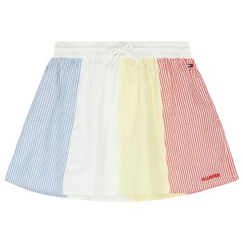 Girls Multi-Coloured Logo Skirt