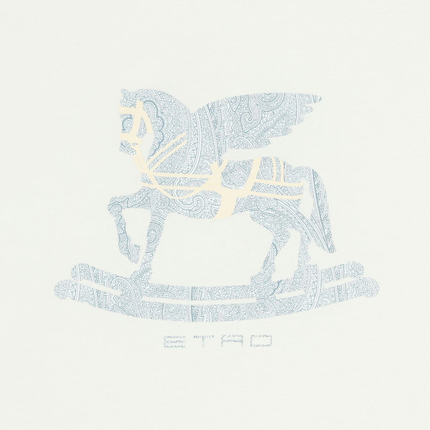 Baby Boys White & Blue Pegasus Blanket, 1, hi-res