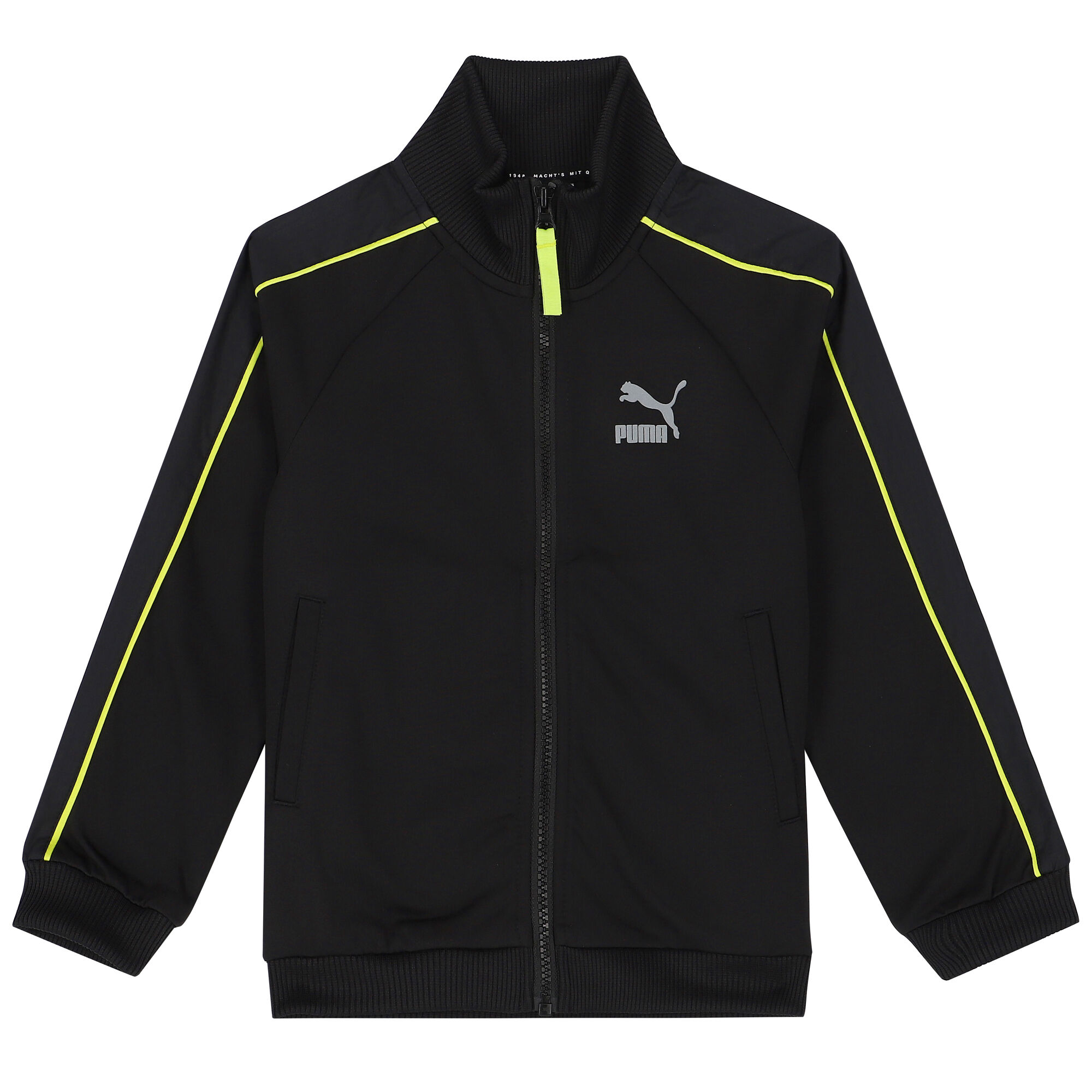 Puma Boys Black Logo Jacket Junior Couture