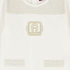 Ivory & Gold Logo Babygrow, 2, hi-res