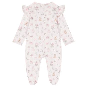 Baby Girls Fancy Pink Babygrow