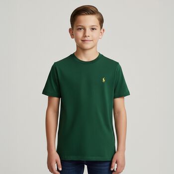 Boys Green Logo T-Shirt