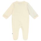 Ivory & Gold Logo Babygrow, 1, hi-res