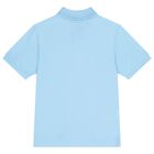 Boys Blue Logo Polo Shirt, 1, hi-res