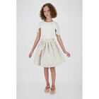 Girls Ivory & Beige Floral Skirt Set, 1, hi-res