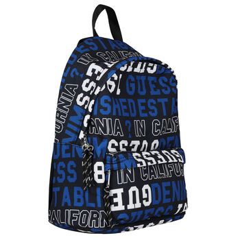 Boys Black Logo Backpack