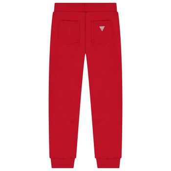 Boys Red Teddy Bear Joggers