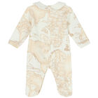 Ivory & Blue Geo Map Babygrow Set, 3, hi-res