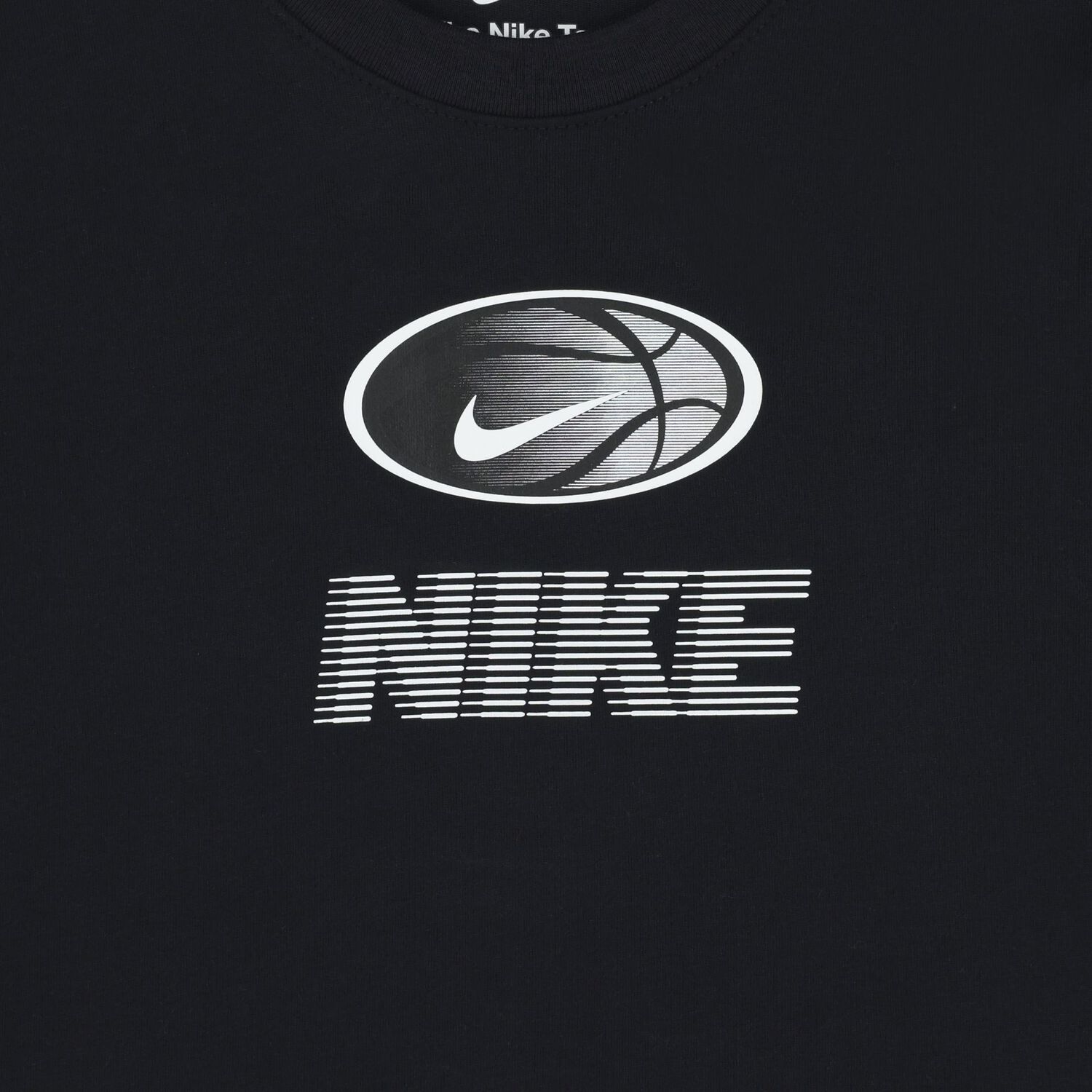 Boys Black Logo Dri-Fit T-Shirt, 1, hi-res