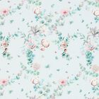 Baby Girls Mint Floral Blanket, 1, hi-res
