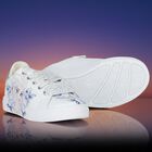 Girls White & Blue Disney Logo Trainers, 1, hi-res