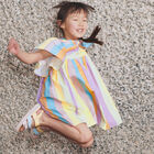 Girls Multi-Colored Striped Dress, 1, hi-res
