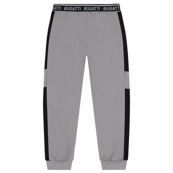 Boys Grey Logo Joggers