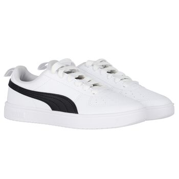 Puma White & Black Rickie Trainers, 3 White & Black Rickie Trainers