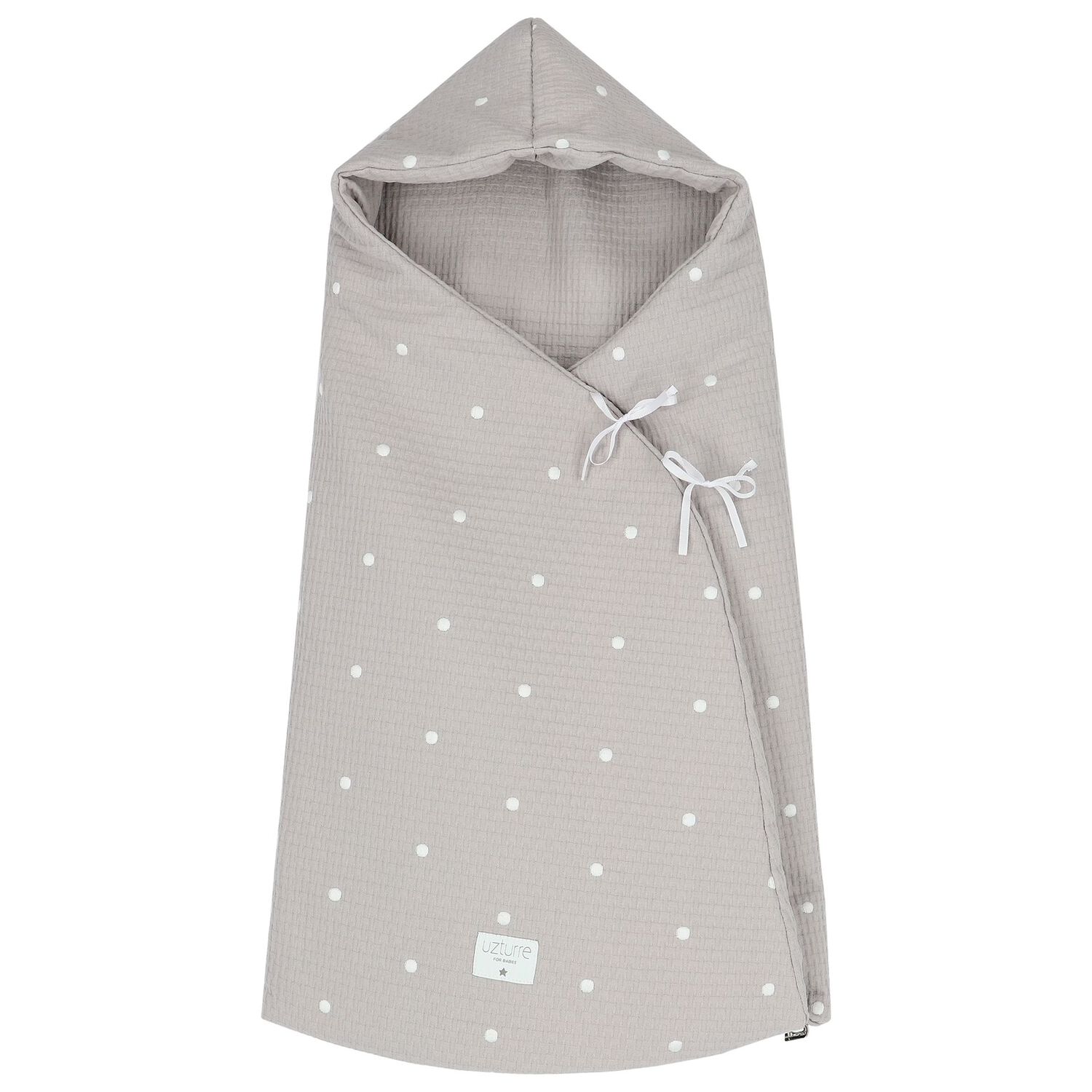 Grey Logo Reversible Baby Nest, 1, hi-res