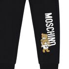Black Teddy Bear Logo Joggers, 1, hi-res
